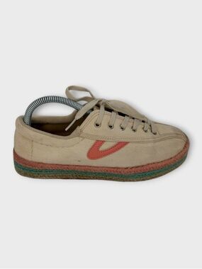 Tretorn Nylite Plus Espadrille Platform Lace Up Sneaker Women's 8.5M Fair Cond